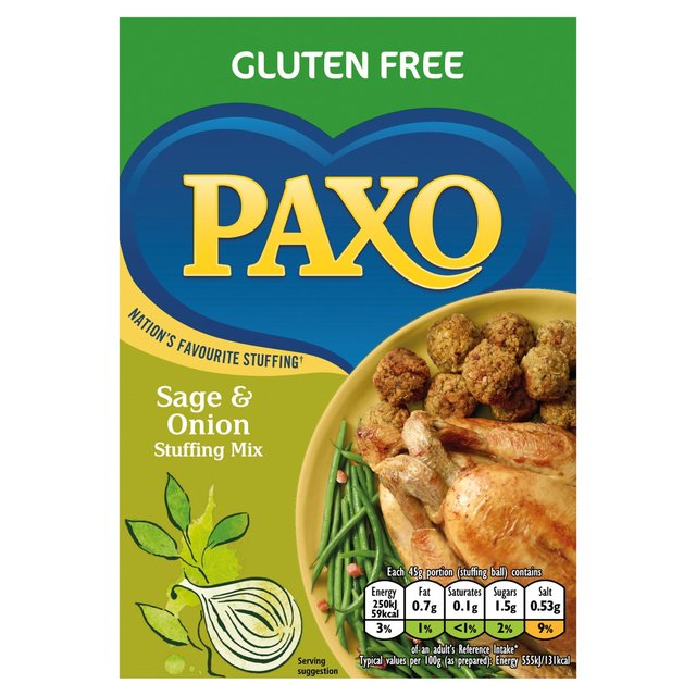 Paxo Gluten Free Sage & Onion Stuffing Mix 150g