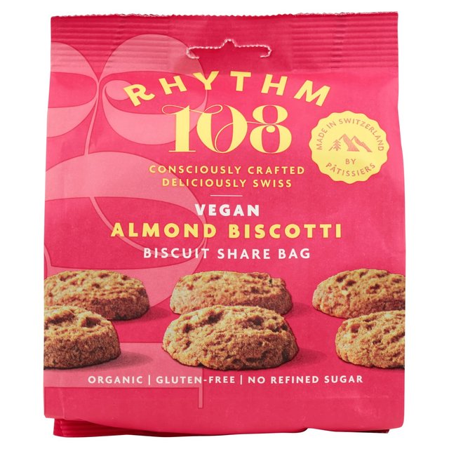 Rhythm 108 Swiss Vegan Almond Biscotti Biscuit 135g