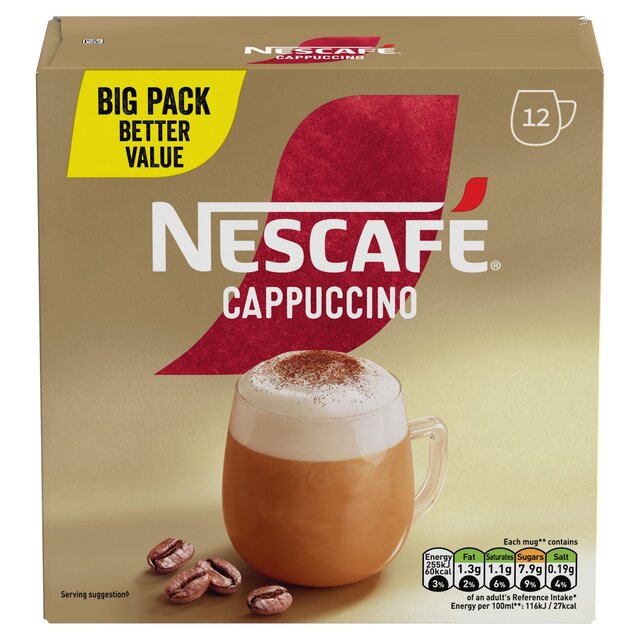 Nescafe Gold Cappuccino Sachets 12 par pack