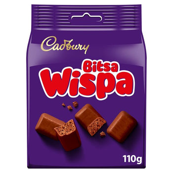 Cadbury Bitsa Wispa -Schokoladenbeutel 110g