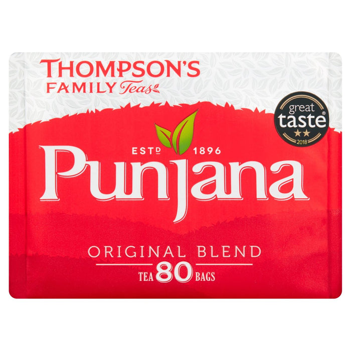 Sentiers de thé Thompson Punjana 80 par paquet