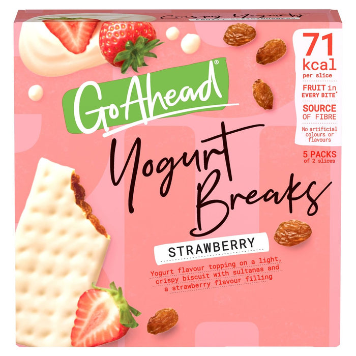 Allez-y du yaourt brise la fraise 5 par paquet
