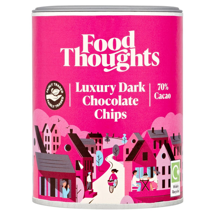 Lebensmittel Gedanken Luxus dunkle Schokoladen -Chips 200g