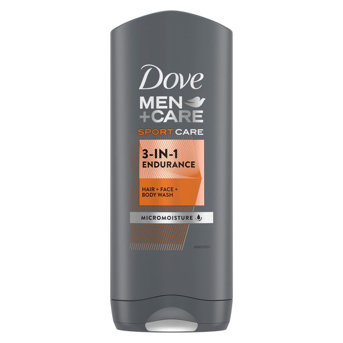 Dove Men + Care Sport Care 3-en-1 Hair, Face & Body Wash 400ml