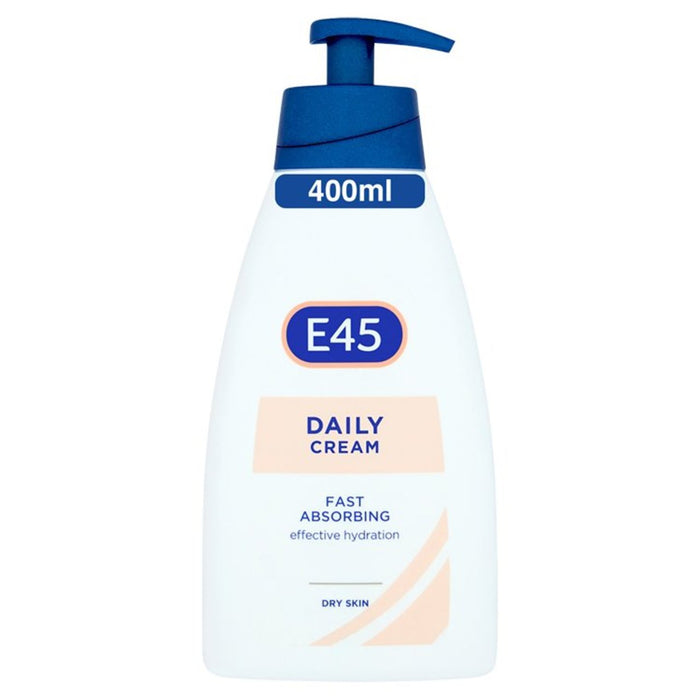 E45 crème hydratante quotidienne pour pompe à peau sèche 400 ml
