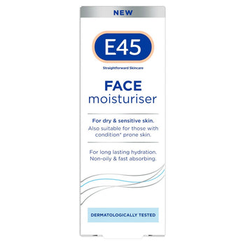 E45 Gesichtsfeuchtigkeitscreme für trockene und empfindliche Haut 50 ml