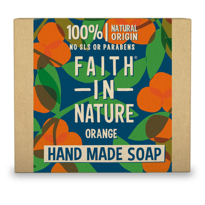 Glaube in Natur Orange Pure Hand Made Seifenstange 100g