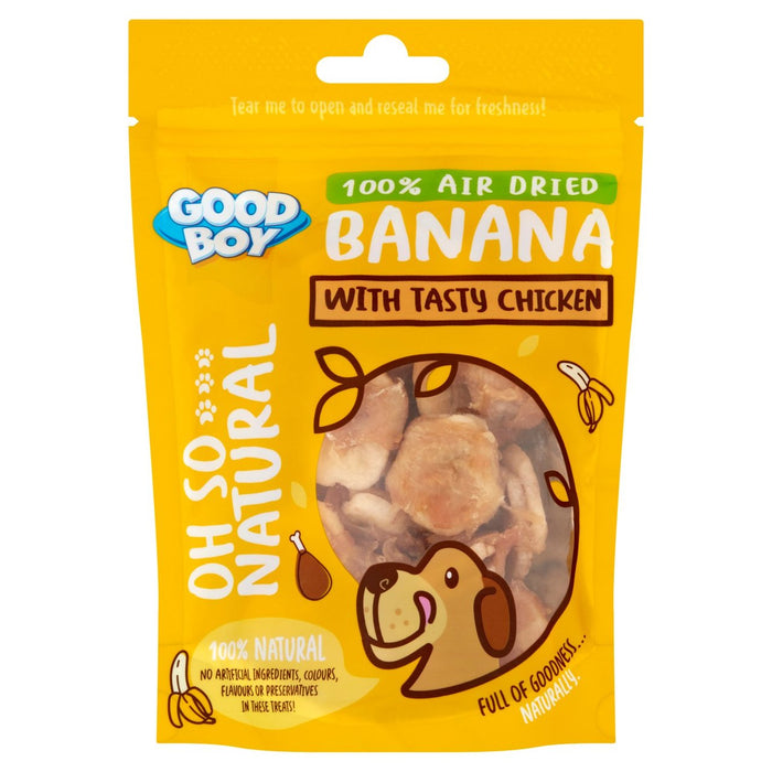 Good Boy Oh So Natural Air Dried Banana & Chicken Dog Treats 85g