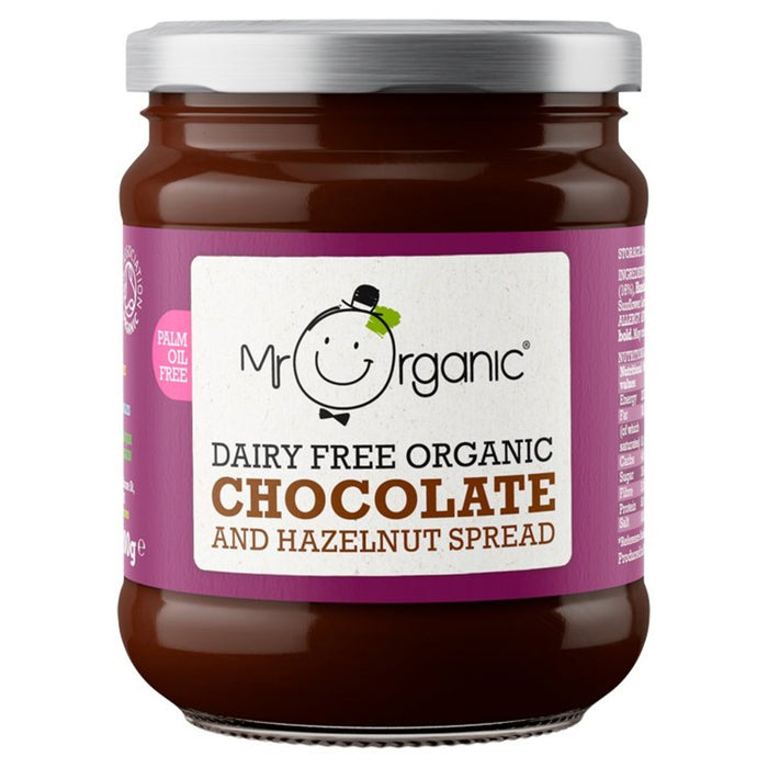 Mr Organic sans écran de chocolat et de noisette 200g