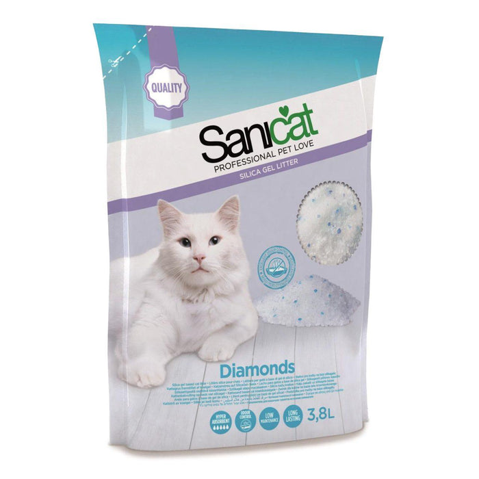 Sanicat Professional Diamonds Non Clumping Cat Litter 3.8L