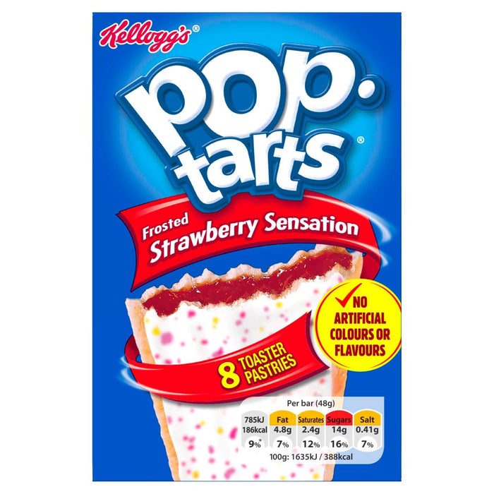 Kellogg's Pop Tarts Sensation de fraise givrée 8 x 48g