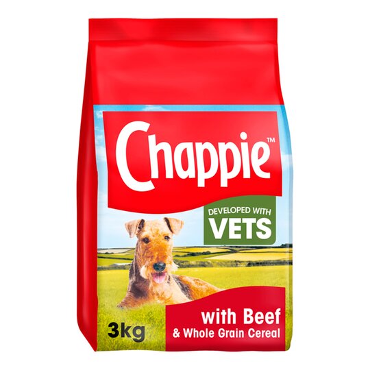 Chappie komplett trockenes Hundefutter Rindfleisch & Müsli 3 kg