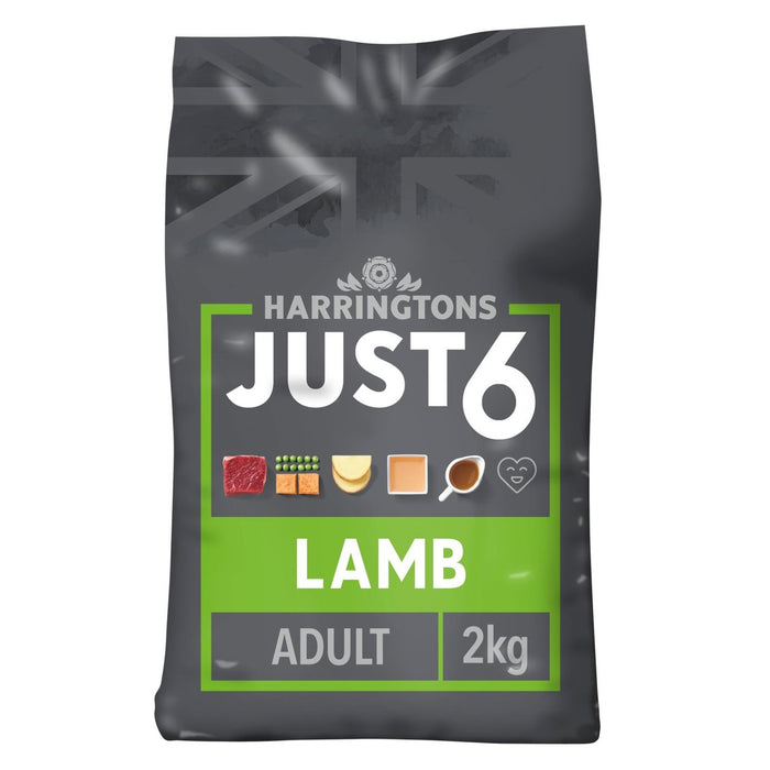 Harringtons nur 6 Lamm & Erbse Trocken Hundefutter 2 kg