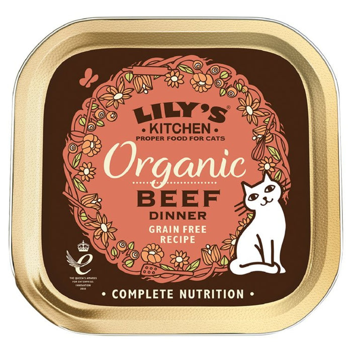 Lilys Küche Bio -Rindfleisch -Abendessen für Katzen 85G