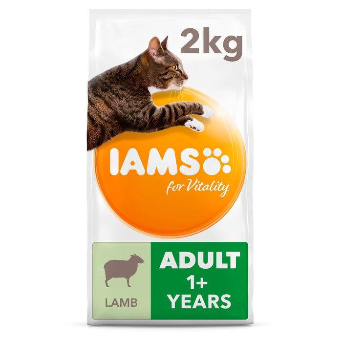 IAMS for Vitality Adult Cat Alimento con Cordero 2kg 
