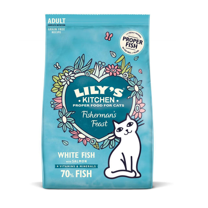 Lily's Kitchen Cat Fisherman's Fest White Fish with Salmon Dry Food 800g