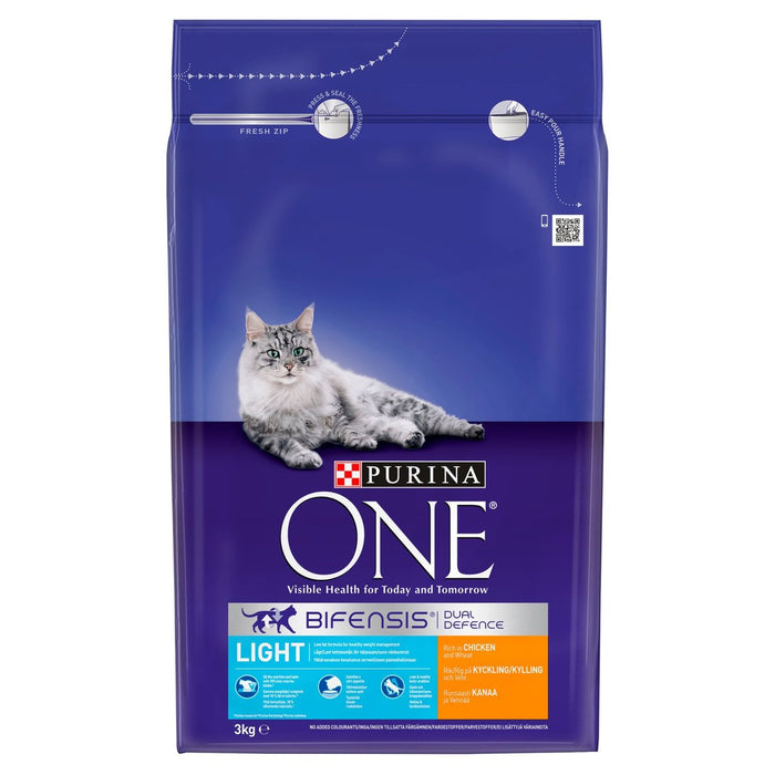 Purina One Light Dry Cat Food Chicken and Wheat 3 kg
