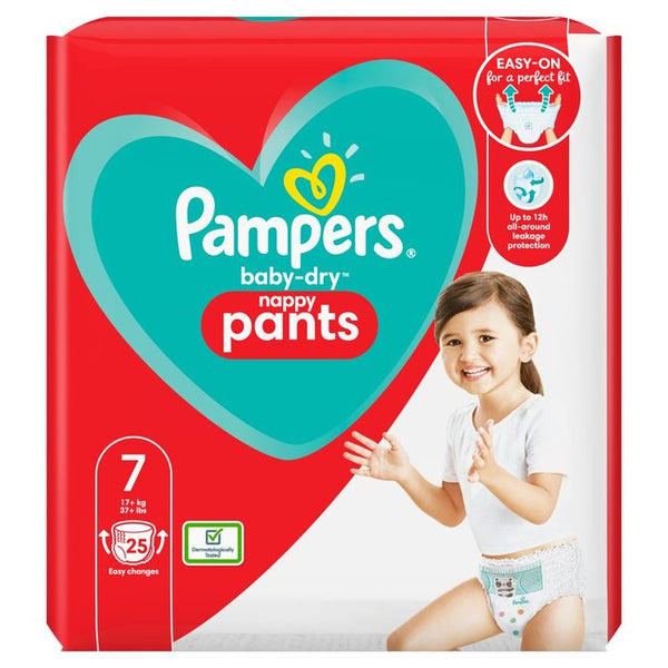 Pampers Baby Dry DC Super Heroes Nappy Pants Size 7, 17kg+ x21 | Sainsbury's